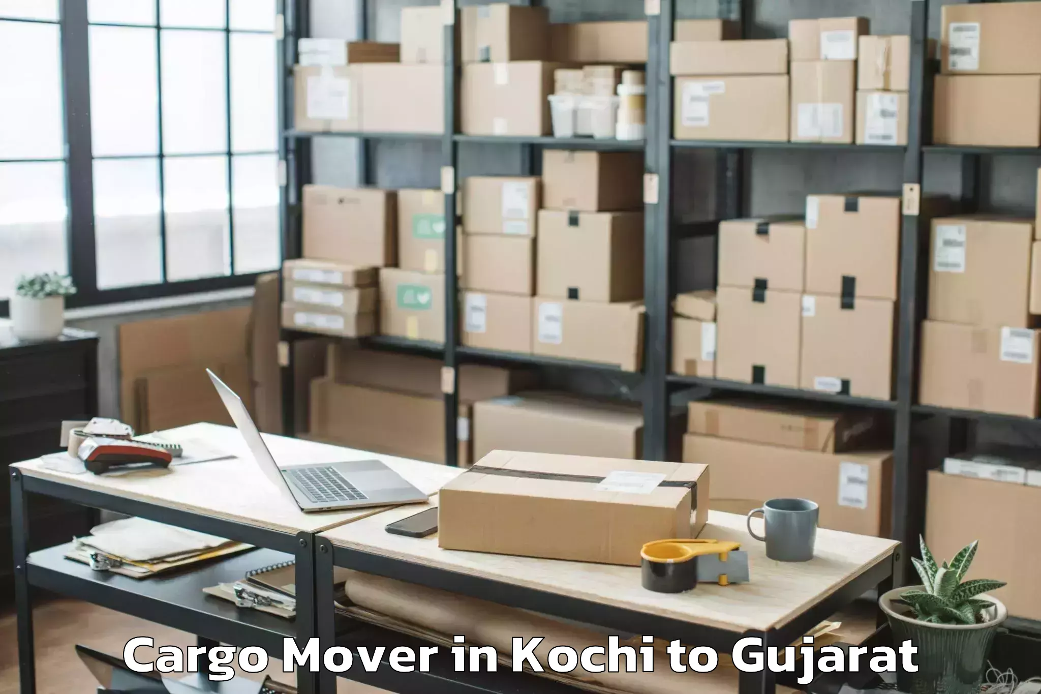 Hassle-Free Kochi to Damnagar Cargo Mover